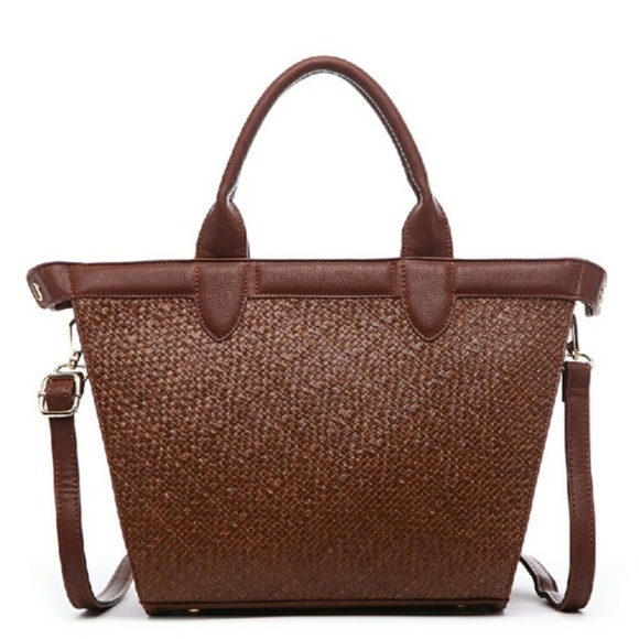 Pink Haley Handbags - Electra Shopping Tote Purse; Brown